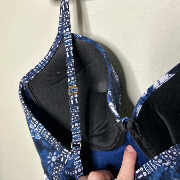 Bleu Rod Beattie Blue and White Swimsuit Size 10 - Picture 8 of 9